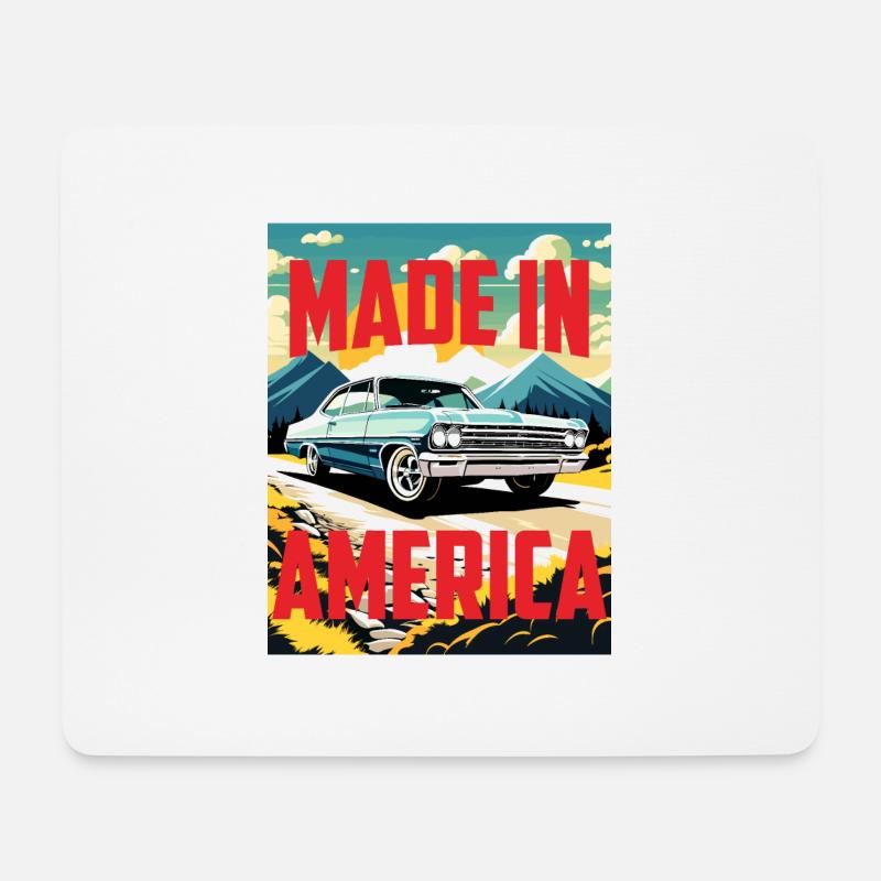 NOVA MADE IN AMERICA - Mousepad (Querformat) - Weiß