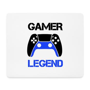 gamer legend - Mousepad (Querformat) - Weiß - Vorne