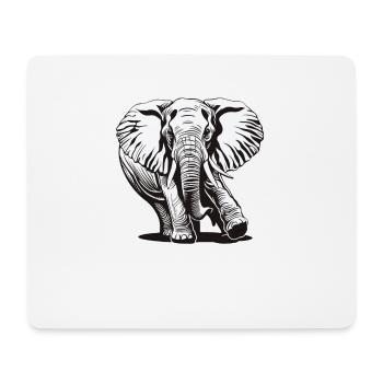 Elephant, Elephant, Animal, Zoo, Africa, Safari, Savannah - Mouse Pad (horizontal) - white - Front