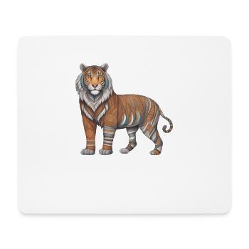 Lion, Animal, Wilderness, Tiger, Predator, Majestic, - Mouse Pad (horizontal) - white - Front