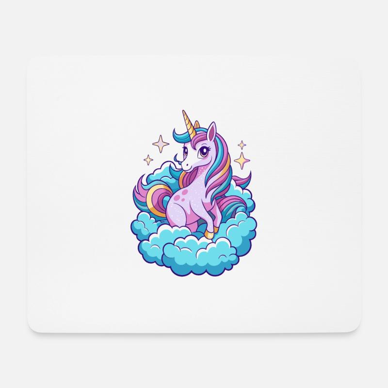 EINHORN - Mousepad (Querformat) - Weiß