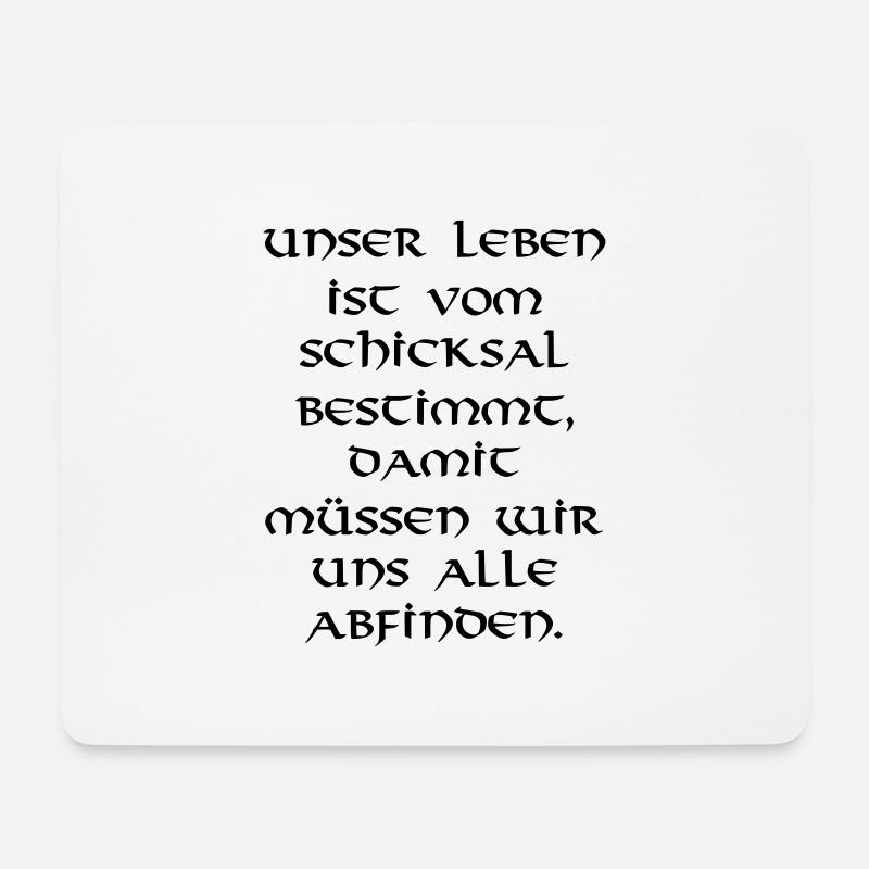 Leben - Mousepad (Querformat) - Weiß