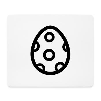 Oeuf - Tapis de souris (format paysage) - blanc - Devant