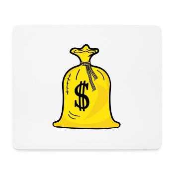 geldsack - Mousepad (Querformat) - Weiß - Vorne
