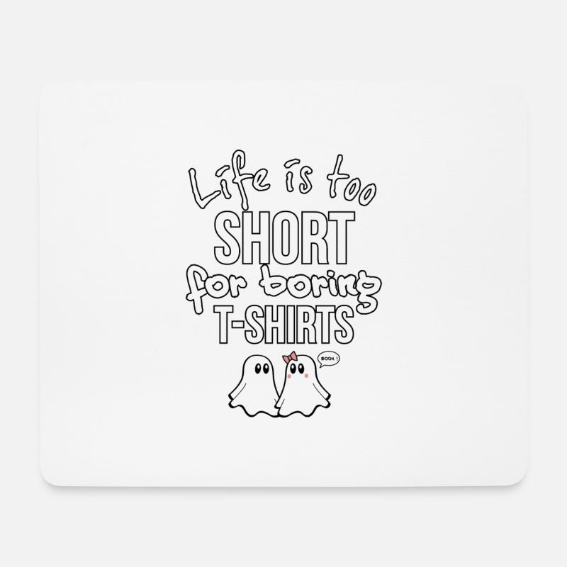 T-Shirts mit lustigen Sprüchen - Fantasmitas 01 - Mousepad (Querformat) - Weiß