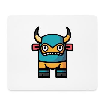 Taurus Halloween Comic Funny - Mouse Pad (horizontal) - white - Front