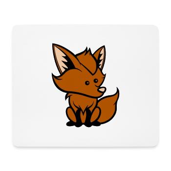 fuchs comic tier - Mousepad (Querformat) - Weiß - Vorne