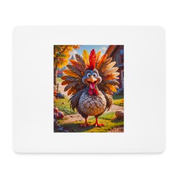 super cute birds around the world – Turkey - Mouse Pad (horizontal) - white - Front