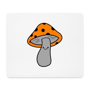 Pilz Champignon - Tapis de souris (format paysage) - blanc - Devant