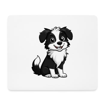 Border Collie Hund Comic Niedlich - Mousepad (Querformat) - Weiß - Vorne