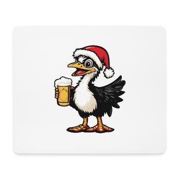 Bouquet de Bière Noël - Tapis de souris (format paysage) - blanc - Devant