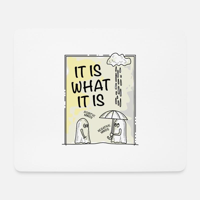 Positive Minds - Mousepad (Querformat) - Weiß