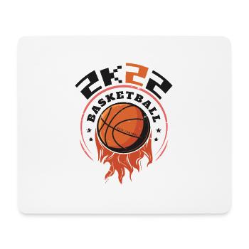 2K22 Basketball - Flammender Reifen Design - Mousepad (Querformat) - Weiß - Vorne