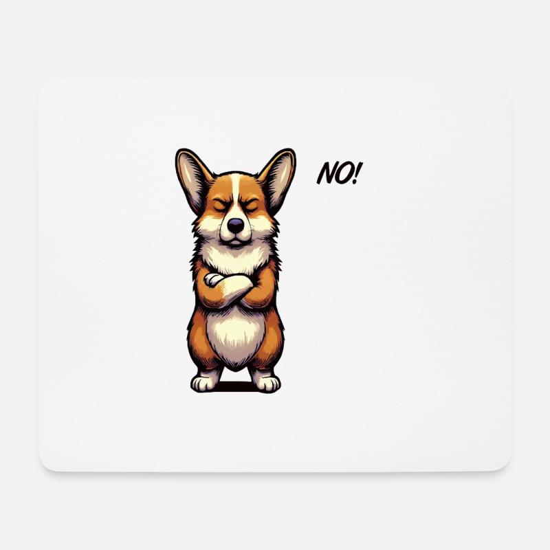 No Corgi Corgi Welsh Corgi Corgi Corgi Owner Corgi Corgi - Mouse Pad (horizontal) - white