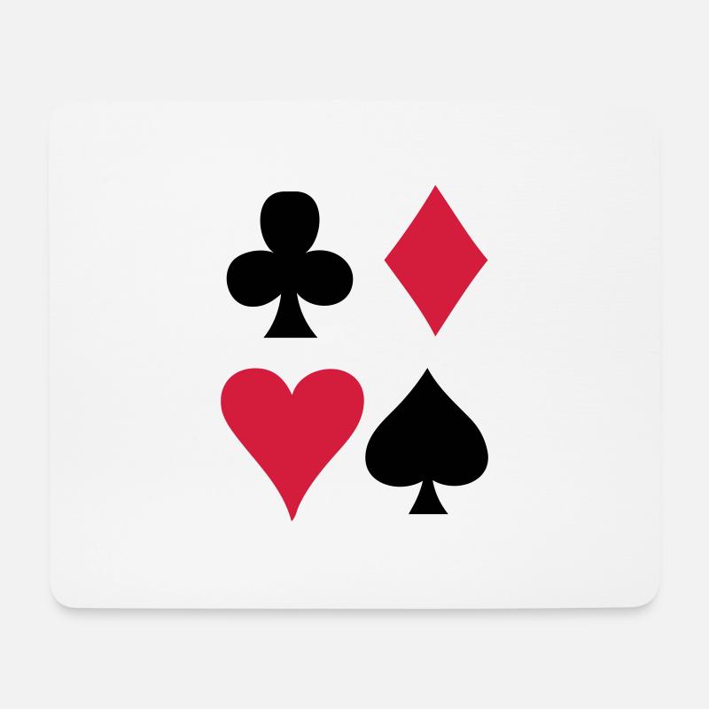 Card game - Playing Card - Mouse Pad (horizontal) - white