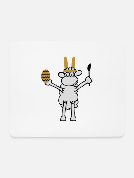 Eastersheep - Mouse Pad (horizontal) - white