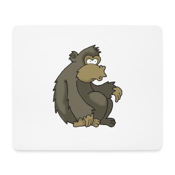 Gorilla - Mousepad (Querformat) - Weiß - Vorne