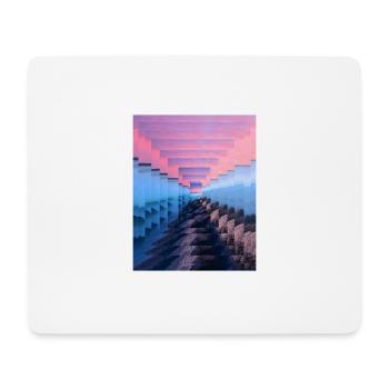 Mist-shrouded landscape - Mouse Pad (horizontal) - white - Front