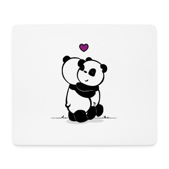 Panda Love - Mouse Pad (horizontal) - white - Front