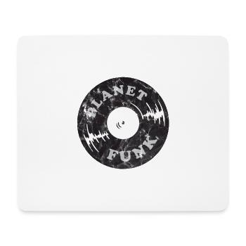 Funk Planet Vinyl Retro - Tapis de souris (format paysage) - blanc - Devant