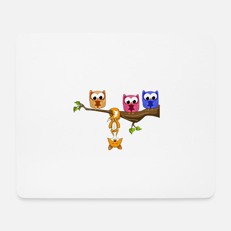 Be Different! - Süßer Fun Spruch - Fuchs Motto - Mousepad (Querformat) - Weiß