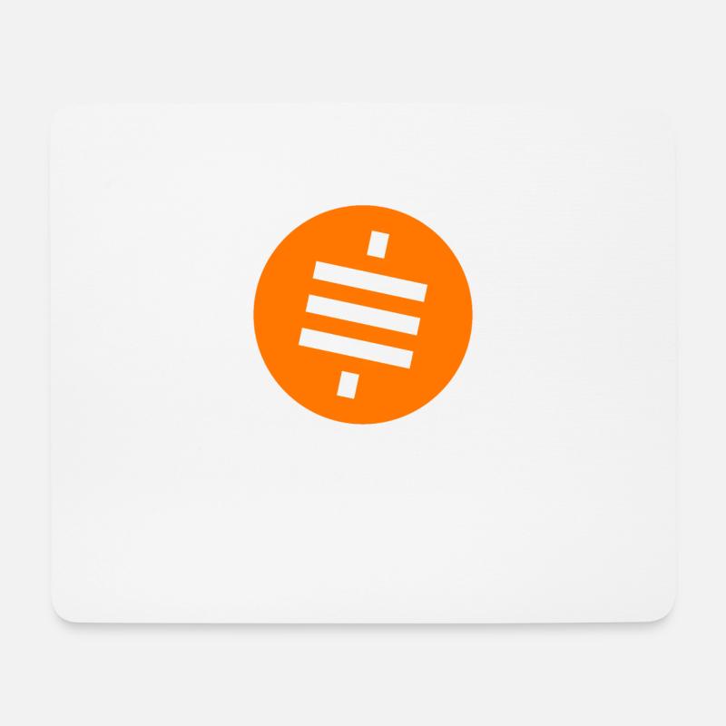Bitcoin Satoshi BTC Stack Sats Hodl Crypto Logo - Mousepad (Querformat) - Weiß