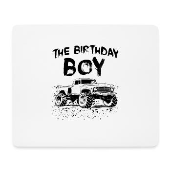 Das Geburtstagskind Monster Truck Passende Familie - Mousepad (Querformat) - Weiß - Vorne