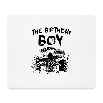 Das Geburtstagskind Monster Truck Passende Familie - Mousepad (Querformat) - Weiß - Vorne