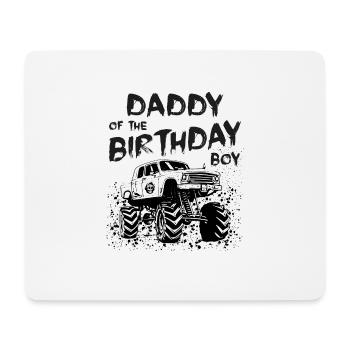 Daddy of the Birthday Boy Monster Truck Party - Mouse Pad (horizontal) - white - Front