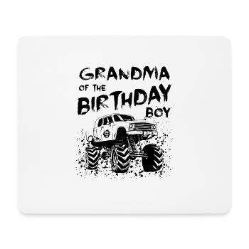 Grandma of the Birthday Boy Monster Truck Party - Mouse Pad (horizontal) - white - Front