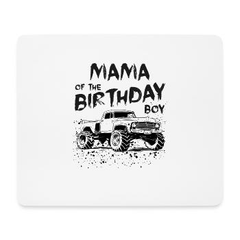 Mom of the Birthday Boy Monster Truck Party Boys - Mouse Pad (horizontal) - white - Front