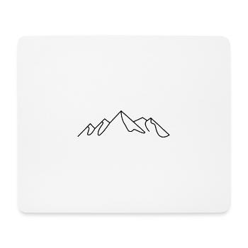 les montagnes - Tapis de souris (format paysage) - blanc - Devant