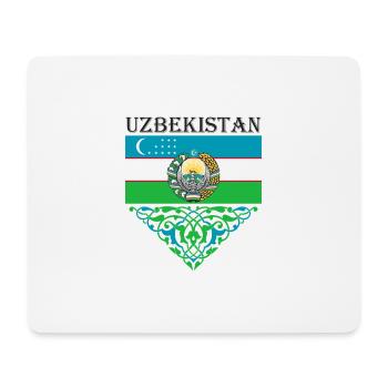 Usbekistan Flagge Heimat Usbek Geschenk - Mousepad (Querformat) - Weiß - Vorne