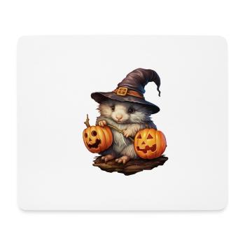 Souris magique d’Halloween - Tapis de souris (format paysage) - blanc - Devant