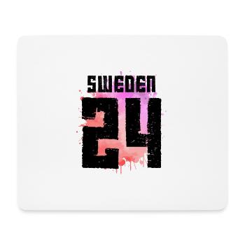 Sweden 24 Jersey 2024 Multicoloured - Mouse Pad (horizontal) - white - Front