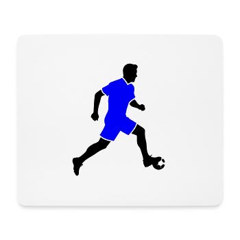 Fussballer Symbol Fussball Spieler Mann - Mousepad (Querformat) - Weiß - Vorne