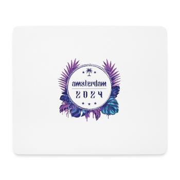 Amsterdam 2024 - Mousepad (Querformat) - Weiß - Vorne