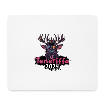 Teneriffa 2024 Hirsch - Mousepad (Querformat) - Weiß - Vorne
