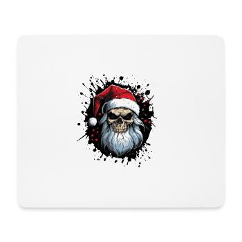 Père Noël Crâne Père Noël Père Noël - Tapis de souris (format paysage) - blanc - Devant