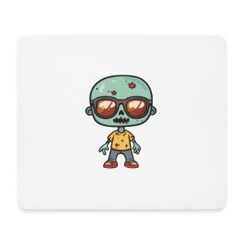 Zombie Halloween Cool - Tapis de souris (format paysage) - blanc - Devant