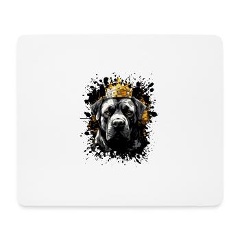 Kangal Dog Head Portrait Crown - Mouse Pad (horizontal) - white - Front