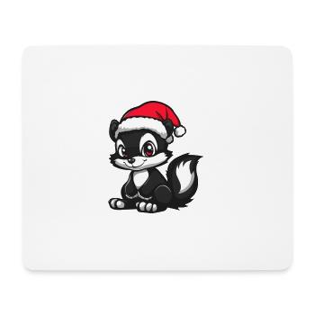 Skunk Noël Noël - Tapis de souris (format paysage) - blanc - Devant