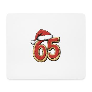 65 Nombre Noël - Tapis de souris (format paysage) - blanc - Devant