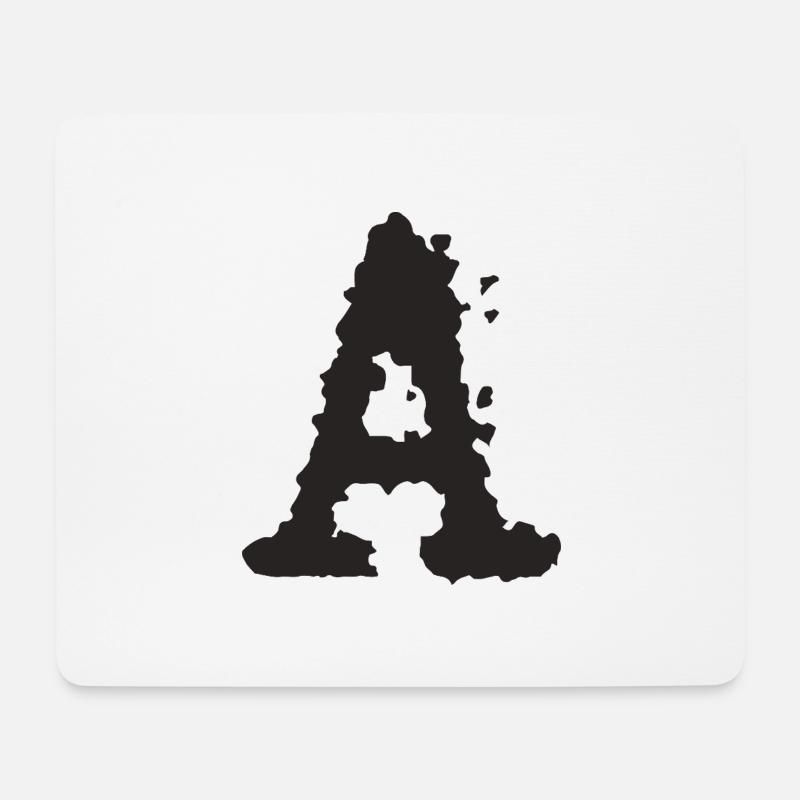 A - Mousepad (Querformat) - Weiß