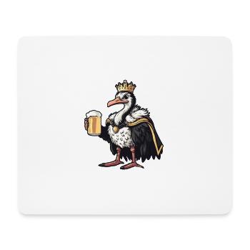 Strauß Bier Lustig - Mousepad (Querformat) - Weiß - Vorne