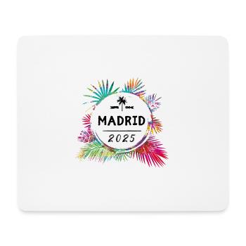 Madrid 2025 Bunt - Mousepad (Querformat) - Weiß - Vorne