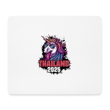 Thailand 2025 Einhorn - Mousepad (Querformat) - Weiß - Vorne