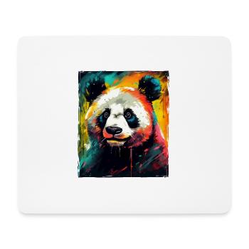Panda Portrait - Mouse Pad (horizontal) - white - Front