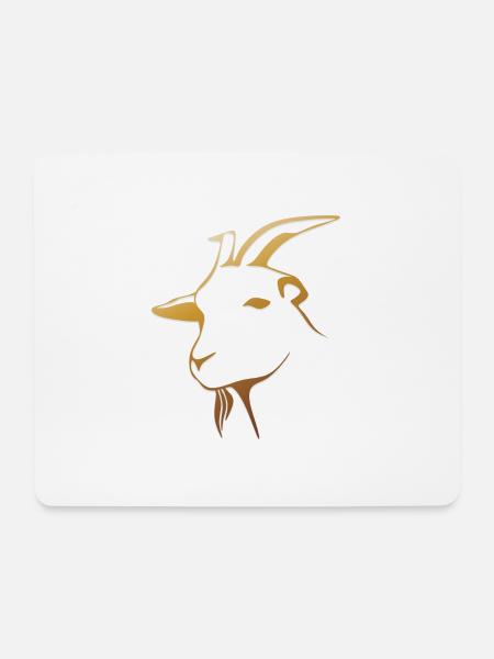 goat28 - Mousepad (Querformat) - Weiß