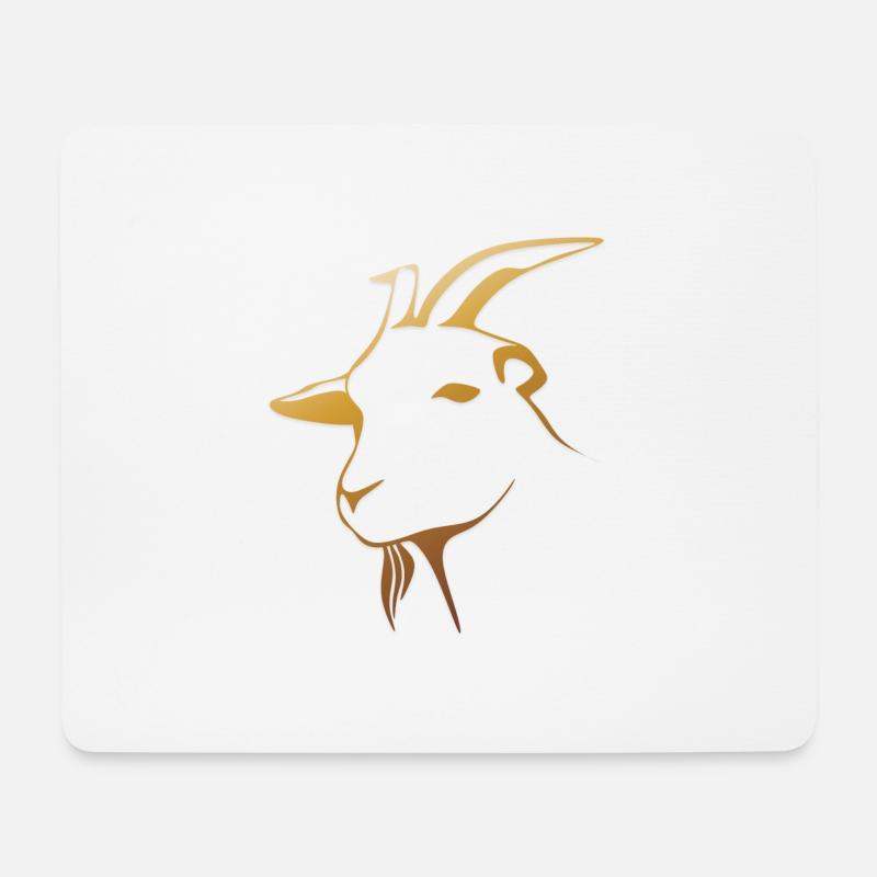 goat28 - Mousepad (Querformat) - Weiß